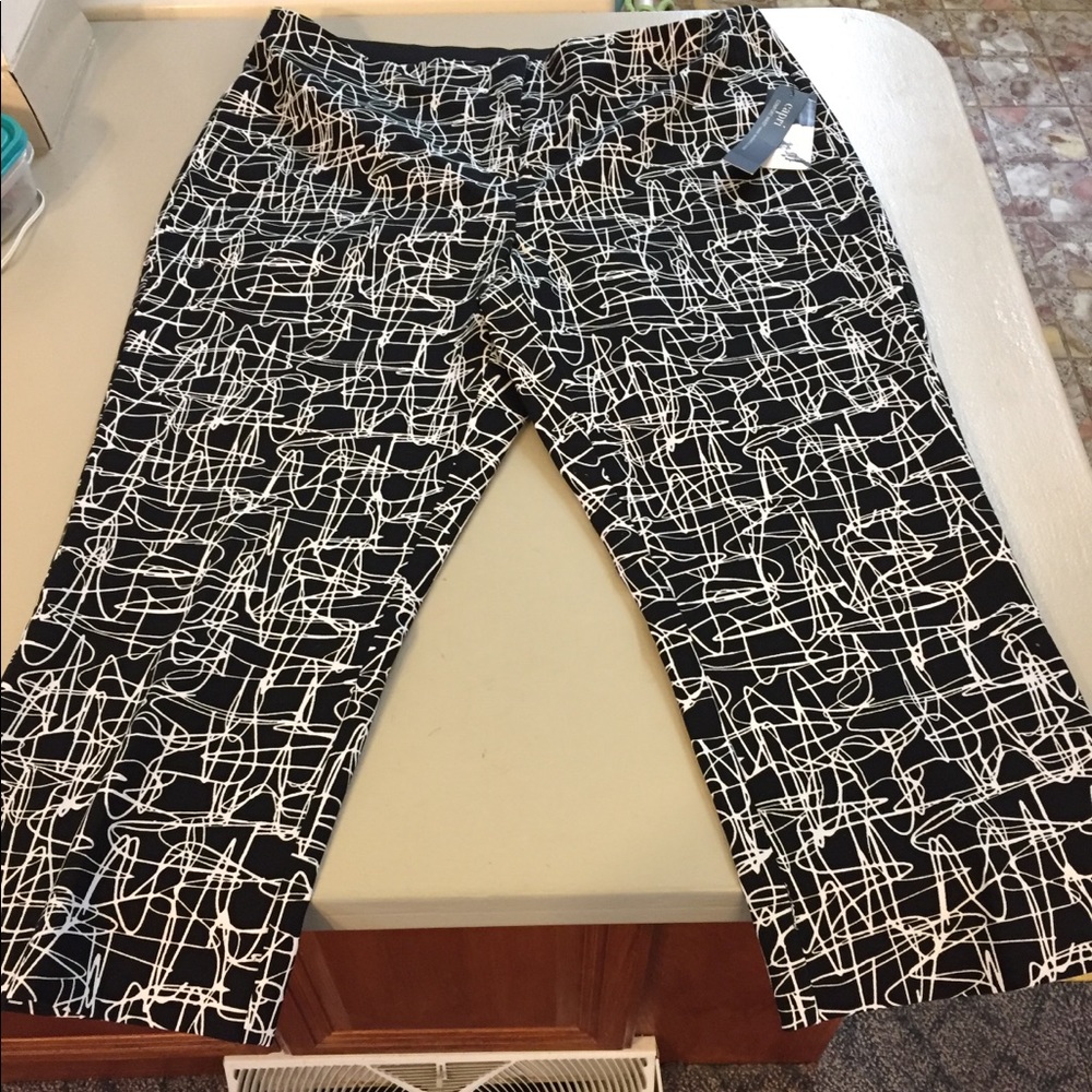 NWT Alfani Abstract Scribble Capri 14P